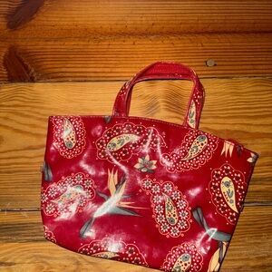 Vintage Red Bird of Paradise Vera Bradley Cosmetic Bag